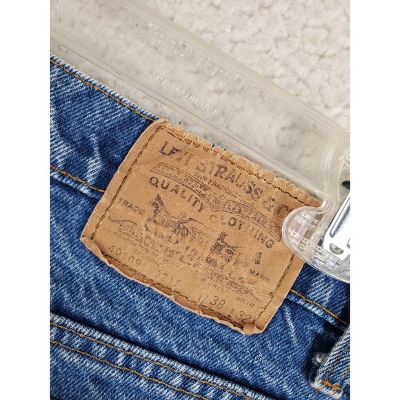 Vtg 80s Levis 509 Blue Jeans Men 38x32 Orange Tab Wide Straigh 05/87 USA (35x31) - Picture 2 of 12
